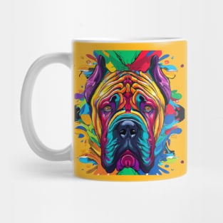 Boerboel Dog Colorful Watercolor Mug